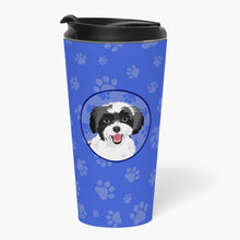 Load image into Gallery viewer, Shih-Tzu Black and White #3  Stainless Steel 16 oz  Tumbler