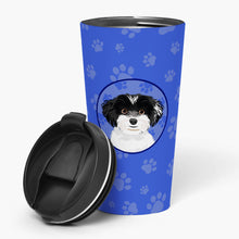 Load image into Gallery viewer, Shih-Tzu Black and White #4  Stainless Steel 16 oz  Tumbler