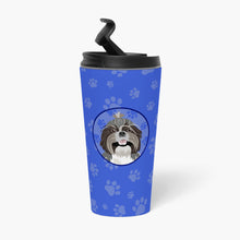 Load image into Gallery viewer, Shih-Tzu Silver and White #2  Stainless Steel 16 oz  Tumbler
