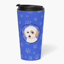 Load image into Gallery viewer, Shih-Tzu White and Red  Stainless Steel 16 oz  Tumbler