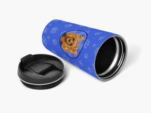 Load image into Gallery viewer, Yorkie Black and Gold #1  Stainless Steel 16 oz  Tumbler