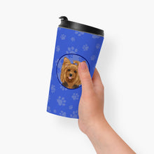 Load image into Gallery viewer, Yorkie Black and Gold #1  Stainless Steel 16 oz  Tumbler