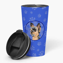 Load image into Gallery viewer, Yorkie Black and Gold #2  Stainless Steel 16 oz  Tumbler