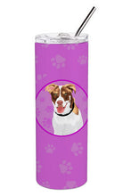 Load image into Gallery viewer, Australian Shepherd Red and White #2 Stainless Steel 20 oz Skinny Tumbler