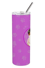 Load image into Gallery viewer, Australian Shepherd Red Merle Tricolor #2 Stainless Steel 20 oz Skinny Tumbler
