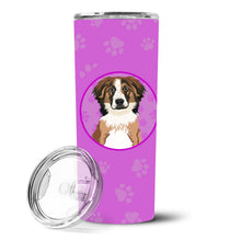 Load image into Gallery viewer, Australian Shepherd Red Tricolor #1 Stainless Steel 20 oz Skinny Tumbler