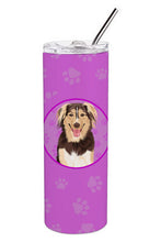 Load image into Gallery viewer, Australian Shepherd Red Tricolor #3 Stainless Steel 20 oz Skinny Tumbler