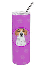 Load image into Gallery viewer, Beagle Tricolor #2 Stainless Steel 20 oz Skinny Tumbler
