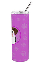 Load image into Gallery viewer, Beagle Tricolor Red Ticked #3 Stainless Steel 20 oz Skinny Tumbler