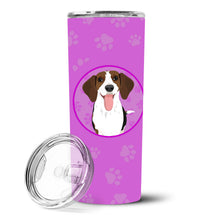 Load image into Gallery viewer, Beagle Tricolor Red Ticked #3 Stainless Steel 20 oz Skinny Tumbler