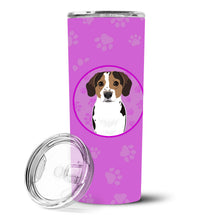Load image into Gallery viewer, Beagle Tricolor Ticked Stainless Steel 20 oz Skinny Tumbler