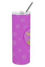 Load image into Gallery viewer, Chihuahua Silver Stainless Steel 20 oz Skinny Tumbler