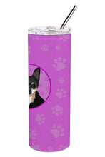 Load image into Gallery viewer, Chihuahua Tricolor #2 Stainless Steel 20 oz Skinny Tumbler