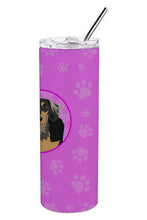Load image into Gallery viewer, Chihuahua Black and Tan #4 Stainless Steel 20 oz Skinny Tumbler