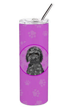 Load image into Gallery viewer, Doodle Black #2 Stainless Steel 20 oz Skinny Tumbler
