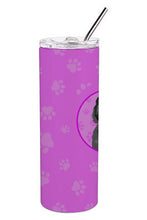 Load image into Gallery viewer, Doodle Black #3 Stainless Steel 20 oz Skinny Tumbler