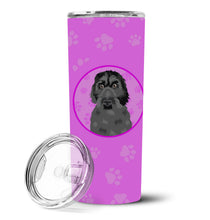 Load image into Gallery viewer, Doodle Black #3 Stainless Steel 20 oz Skinny Tumbler