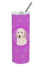 Load image into Gallery viewer, Doodle Cream #1 Stainless Steel 20 oz Skinny Tumbler