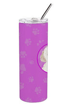 Load image into Gallery viewer, Doodle Cream #4 Stainless Steel 20 oz Skinny Tumbler