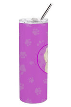 Load image into Gallery viewer, Doodle Cream #5 Stainless Steel 20 oz Skinny Tumbler