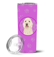 Load image into Gallery viewer, Doodle Cream #5 Stainless Steel 20 oz Skinny Tumbler