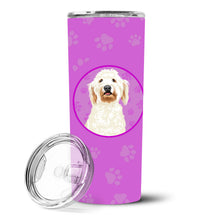 Load image into Gallery viewer, Doodle Cream #6 Stainless Steel 20 oz Skinny Tumbler