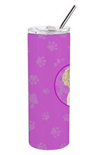 Load image into Gallery viewer, Doodle Cream #7 Stainless Steel 20 oz Skinny Tumbler