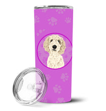 Load image into Gallery viewer, Doodle Cream #7 Stainless Steel 20 oz Skinny Tumbler