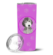 Load image into Gallery viewer, Doodle Silver #1 Stainless Steel 20 oz Skinny Tumbler