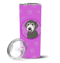 Load image into Gallery viewer, Doodle Silver #2 Stainless Steel 20 oz Skinny Tumbler