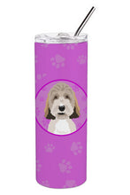 Load image into Gallery viewer, Doodle Tricolor #1 Stainless Steel 20 oz Skinny Tumbler