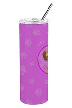 Load image into Gallery viewer, Doodle Tricolor #2 Stainless Steel 20 oz Skinny Tumbler