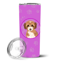Load image into Gallery viewer, Doodle Tricolor #2 Stainless Steel 20 oz Skinny Tumbler