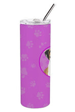 Load image into Gallery viewer, English Bulldog Tricolor #2 Stainless Steel 20 oz Skinny Tumbler
