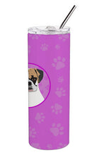 Load image into Gallery viewer, English Bulldog Tricolor #2 Stainless Steel 20 oz Skinny Tumbler