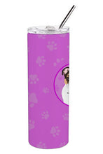 Load image into Gallery viewer, English Bulldog Tricolor #3 Stainless Steel 20 oz Skinny Tumbler