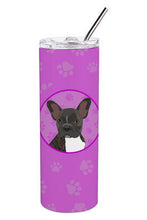 Load image into Gallery viewer, French Bulldog Brindle #2 Stainless Steel 20 oz Skinny Tumbler