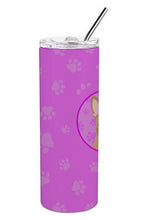 Load image into Gallery viewer, French Bulldog Cream Stainless Steel 20 oz Skinny Tumbler