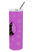 Load image into Gallery viewer, German Shepherd Bicolor Stainless Steel 20 oz Skinny Tumbler