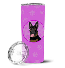 Load image into Gallery viewer, German Shepherd Bicolor Stainless Steel 20 oz Skinny Tumbler