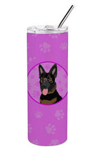 Load image into Gallery viewer, German Shepherd Bicolor Stainless Steel 20 oz Skinny Tumbler