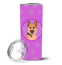 Load image into Gallery viewer, German Shepherd Black and Tan #1 Stainless Steel 20 oz Skinny Tumbler