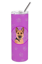 Load image into Gallery viewer, German Shepherd Black and Tan #1 Stainless Steel 20 oz Skinny Tumbler