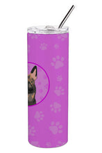 Load image into Gallery viewer, German Shepherd Puppy Stainless Steel 20 oz Skinny Tumbler