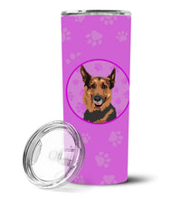 Load image into Gallery viewer, German Shepherd Red Sable Stainless Steel 20 oz Skinny Tumbler