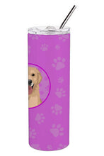 Load image into Gallery viewer, Golden Retriever Fawn #3 Stainless Steel 20 oz Skinny Tumbler