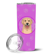 Load image into Gallery viewer, Golden Retriever Fawn #3 Stainless Steel 20 oz Skinny Tumbler