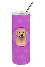 Load image into Gallery viewer, Golden Retriever Fawn #3 Stainless Steel 20 oz Skinny Tumbler