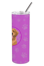 Load image into Gallery viewer, Golden Retriever Red #2 Stainless Steel 20 oz Skinny Tumbler