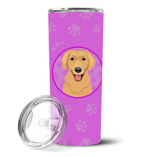 Load image into Gallery viewer, Golden Retriever Gold #2 Stainless Steel 20 oz Skinny Tumbler